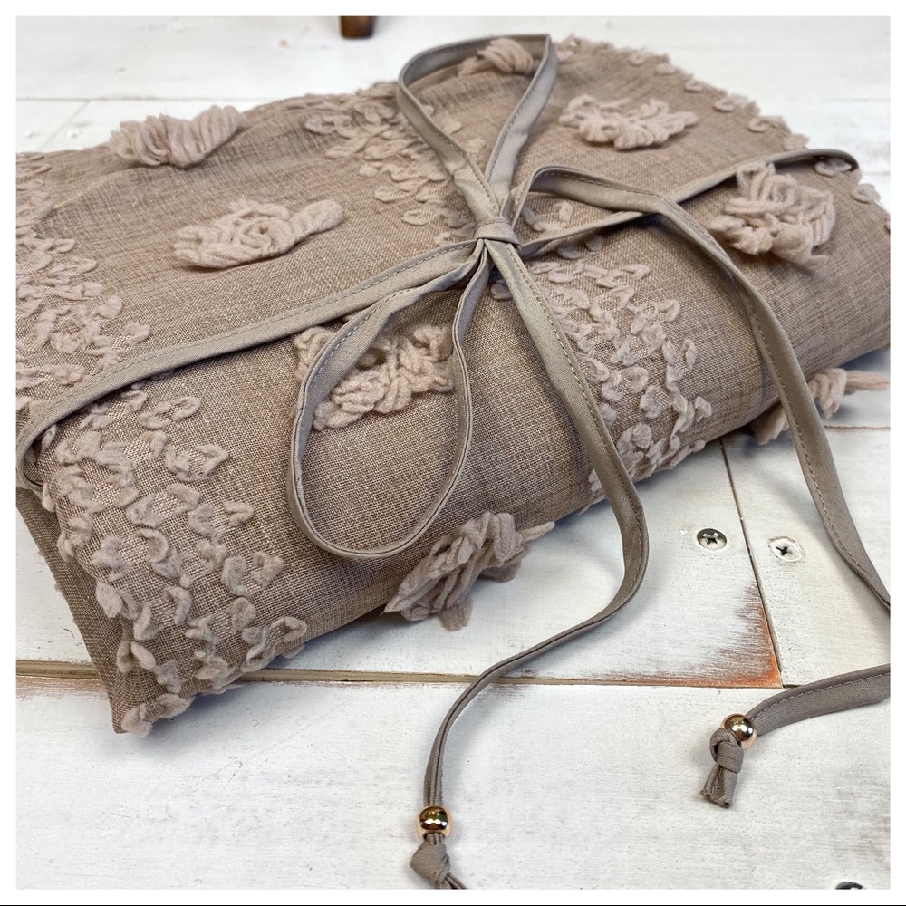 *CLEARANCE* Swiss Dot Taupe Woven Dress - Picture 5 of 8